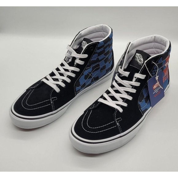 VANS x Krooked by Natas Kaupas for Ray Barbee Sk8-Hi Sneakers VN0A5FCCAPG - Picture 3 of 12